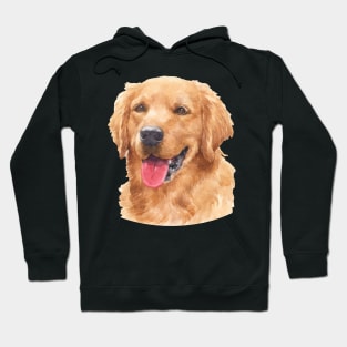 Golden Retriever Watercolor Art Hoodie